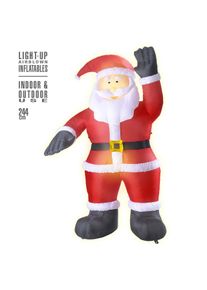 Widmann AUFBLASBARER LEUCHTENDER WEIHNACHTSMANN MIT INTEGRIERTEM GEBLÄSE