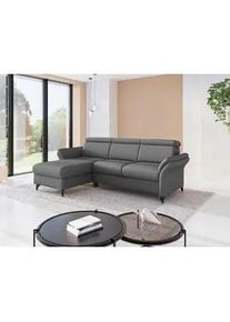 Sit & More Sit & More Ecksofa , Dunkelgrau , Textil , Ottomane links, L-Form , 253x166 cm , Goldenes M, Oeko-Tex® Standard 100, Made in Europe, DGM-Klimapakt , Rücken echt, Armteil links, Armteil rechts , Wohnzimmer, Sofas & Couches, Wohnlandschaften, Ecksofas