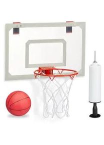 Relaxdays Basketballkorb Kinderzimmer , Kunststoff, Metall , 45x33 cm , Freizeit & Co, Sport & Fitness