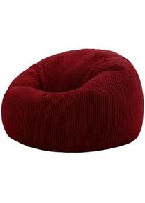 I.C.O.N. icon Sitzsack Klassisch Kingston, Cord , Textil , 200 L , Rund , 85x50x85 cm , Hergestellt in Deutschland, Oeko-Tex® Standard 100, Reach , Wohnzimmer, Sessel, Sitzsäcke, XXL Sitzsäcke