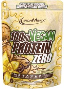 IronMaxx 100 % Vegan Protein Zero, 500 g Beutel, Vanilla Cookie Dough
