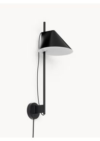 Louis Poulsen Dæmpbar LED-væglampe Yuh med timerfunktion Sort Metal B 30 x H 63 cm