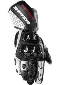 Spidi Carbo Track Evo, gloves , color: Black/White , size: XL