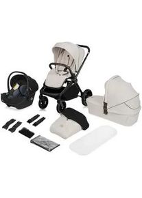 lionelo Kinderwagenset , Beige , Textil , 3-teilig , 62x110x93 cm , Fußstütze abklappbar, 5-Punkte-Gurt,3-Punkt-Gurt,5-Punkt-Gurt, Gurtschoner, Sitz umsetzbar , Baby on Tour, Kinderwagen, Kombikinderwagen
