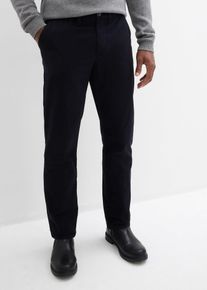 Pantaloni chino in puro cotone regular fit straight, Nero, Taglia 46, bonprix