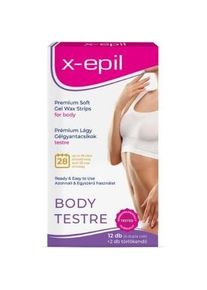 X-Epil ® X-epil, Wachs + Enthaarungscreme, Premium Soft Sensitive Gel Wax Strips for Body