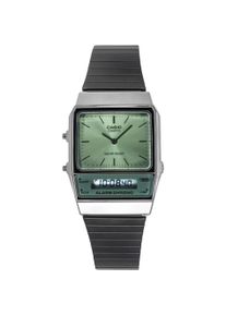 Casio, Armbanduhr, Orologio Vintage Analogico Digitale Quadrante Verde, Grün