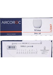 Arcoroc Arc Tumbler Glas 6 Stück 23cl, Trinkgläser, Transparent