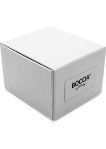 Boccia, Armbanduhr, 3643-02 Herrenuhr Solar Titanium 39mm 10ATM, Silber, (Analoguhr, 42 mm)