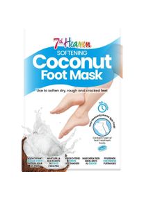 7th Heaven, Fusspflegemittel, Coconut Foot Mask Socks Softening Moisturising Socks with Shea Butter to Repair Dry Rough and Cracke (Fussmaske)
