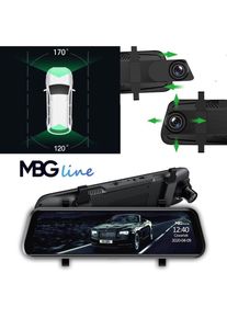 MBG Line Videorecorder HS900PRO (Eingebautes Display, Bluetooth, Nachtsicht, GPS-Empfänger, Beschleunigungssensor, Eingebautes Mikrofon, QHD), Dashcam