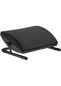 Powerone, Fussstütze, Ergonomische Fussstütze, abnehmbares weiches Kissen, schwarz, Stahl, Tragkraft 25 kg