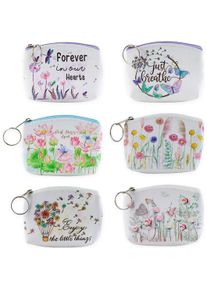 accentra, Damen, Portemonnaie, Geldbörse / Geldbeutel mit Blumenmotiv