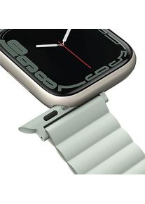 4uniq Uniq pasek Revix Apple Watch Series 4/5/6/7/8/SE/SE2/Ultra 42/44/45mm. Reversible Magnetic sza?wia-b (45 mm, 44 mm, 42 mm, Silicon), Uhrenarmband, 