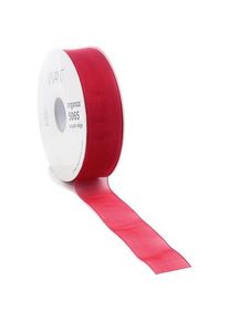 G. Wurm, Geschenkverpackung, Geschenkband ORGANZA 50m x 15mm, Warm red, 100% Polyester, 5065.5015.21 (Geschenkband)