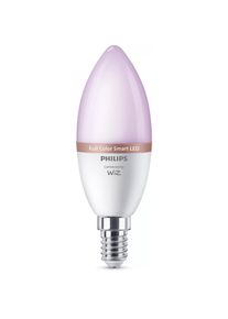 Thumbs Up, Leuchtmittel, WiZ Philips Smart WiFi Candle C37 E14 4.9W 470Lm RGB, 3pcs pack (E14, 4.90 W, 470 lm, 3 x, F)