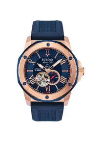 Bulova, Armbanduhr, 98A227 Marine Star Automatik 45mm 20ATM, Blau, (Analoguhr, 45 mm)