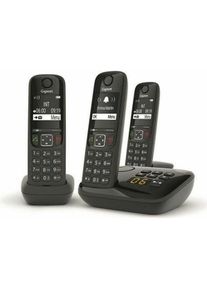 Gigaset As690a Trio Dect Phone Black W/Answer, Telefon, Schwarz