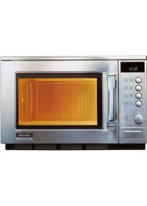 Sharp Shar Mikrowelle R22AM 1500W sr, Mikrowelle, Silber