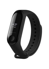 Fixed Silikonarmband Silikonarmband für XIAOMI Mi Band 3/4 schwarz, Uhrenarmband