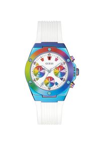 Guess, Armbanduhr, GW0030L6 Athena Damen 39mm 5ATM, Violett, (Analoguhr, 39 mm)