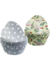 Westmark 80 Muffin Papier-Backförmchen, »Faultier + Punkte«, Backform, Mehrfarbig