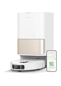 DREAME Roboterstaubsauger mit Warmwasserdampfwischen, automatische Reinigung und Hinderniserkennung, Staubsauger Roboter, Grau