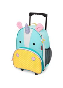 SKIP HOP Skiphop, Koffer, Zoo Rolling Luggage Unicorn, Blau, Gelb, (26 l)