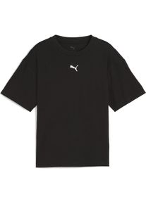 Puma, Mädchen, Sportshirt, ESS Boxy Tee G (140), Schwarz, 140