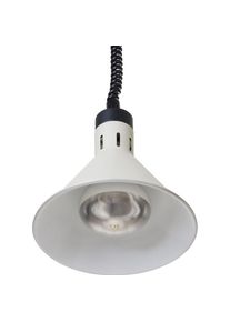 Hendi Höhenverstellbare Wärmelampe, konisch,, Weiss, 230V/250W, 275x(H)250mm, Speisewärmer, Weiss