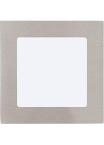 Eglo, Wandleuchte + Deckenleuchte, 64611 FUEVA 1 PRO LED Leuchtspot 5,5W 120x120mm Nickel-Matt Weiss Neutralweiss