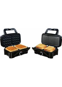 Little Balance Speed'n Mixt, Waffeleisen, Schwarz, Silber