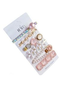 Ecarla, Haarklammer + Haarclips, Set aus 6 schillernden Haarklammern (6 Stk.)
