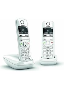 Gigaset As690 Duo Dect Phone White, Telefon, Weiss
