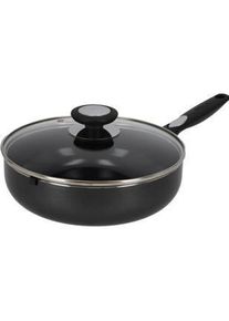 Beka PRO INDUC Grossraumpfanne mit keramische Antihaftbeschichtung & Glasdeckel 24cm, Pfanne + Kochtopf