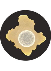 Globo, Wandleuchte + Deckenleuchte, Obscura LED Deckenleuchte 40W Neutralweiss Schwarz Matt, Metall Memoryfunktion Ø45cm 48485