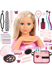 BAYER, Frisierkopf, Charlene Super Magic Nails & Schminkkkopf