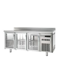 Tour pâtissier Premium 3/0 avec dosseret et portes en verre | Professionnel | HoReCa | CHR