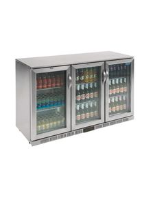Réfrigérateur d'arrière de bar inox - 330 l - 3 portes - froid ventilé - Série G | Professionnel | HoReCa | CHR
