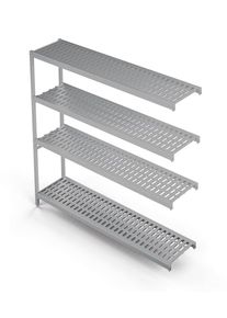 Étagère suspendue Profi 850 x 400 x 1670 mm, 4 étagères | Professionnel | HoReCa | CHR