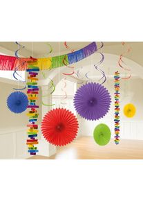 Amscan Deco set Larissa colored 18 pieces