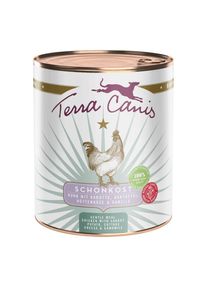 Terra Canis 12 x 800 g - Pack Ahorro.- Pollo con zanahoria, patata, requesón y manzanilla