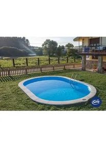 GRE Pool-Set , Weiß , Metall , 300x120x500 cm , Freizeit & Co, Pools & Wasserspaß, Pools, Stahlwandpools
