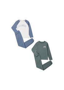 Tchibo - 2 Kinder-Pyjama-Sets - Jungen - Gr. 134/140 - blau