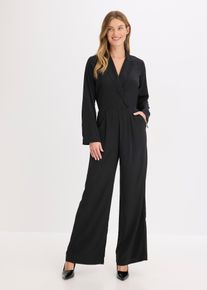 Jumpsuit, schwarz, Gr&ouml;&szlig;e 52, bonprix