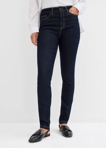 Skinny Jeans Mid Waist Stretch, blau, Größe 36, mit Baumwolle, bonprix
