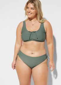 Bustier-Bikini (2-tlg.Set) mit Bindeband, grün, Größe 50, bonprix