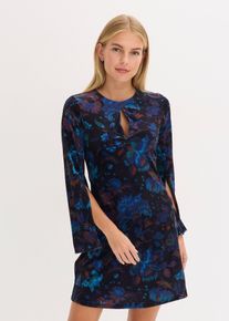 Minikleid aus fließendem Samt, schwarz, Größe 40/42 (M), bonprix