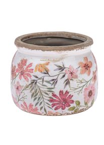 Keramick&yacute; obal na kvetin&aacute;č Vintage florist, 12 x 9,5 cm