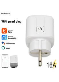 Tuya Smart Plug WiFi Socket 16A with Power Monitoring Timing Smart Life APP Control Works with Alexa Google Home Smartlife APP